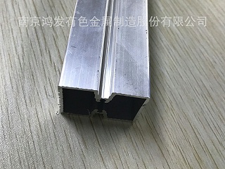 铝合金带凹槽的方管 方形铝合金支撑件厂家加工定制