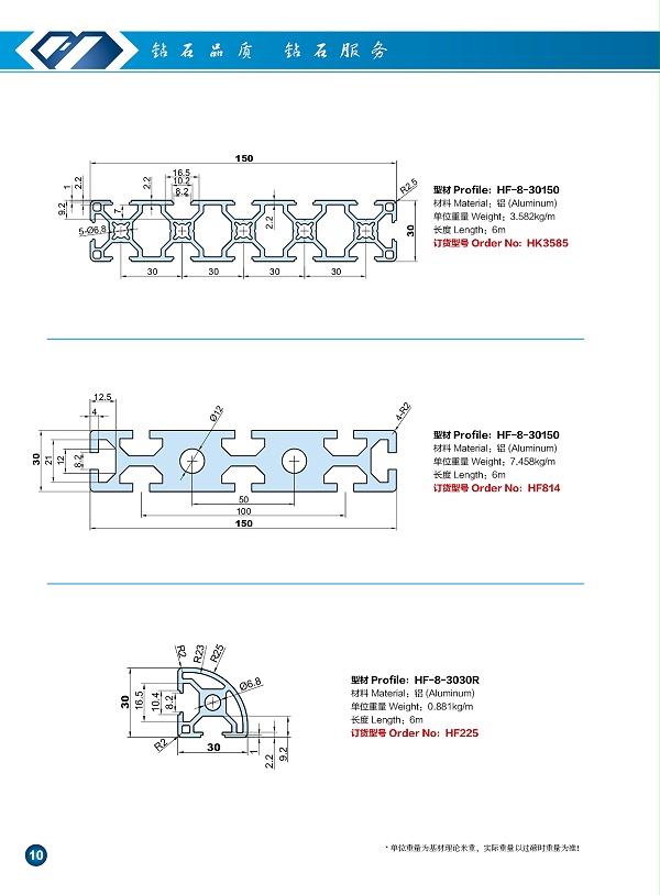 30系列工业铝型材6