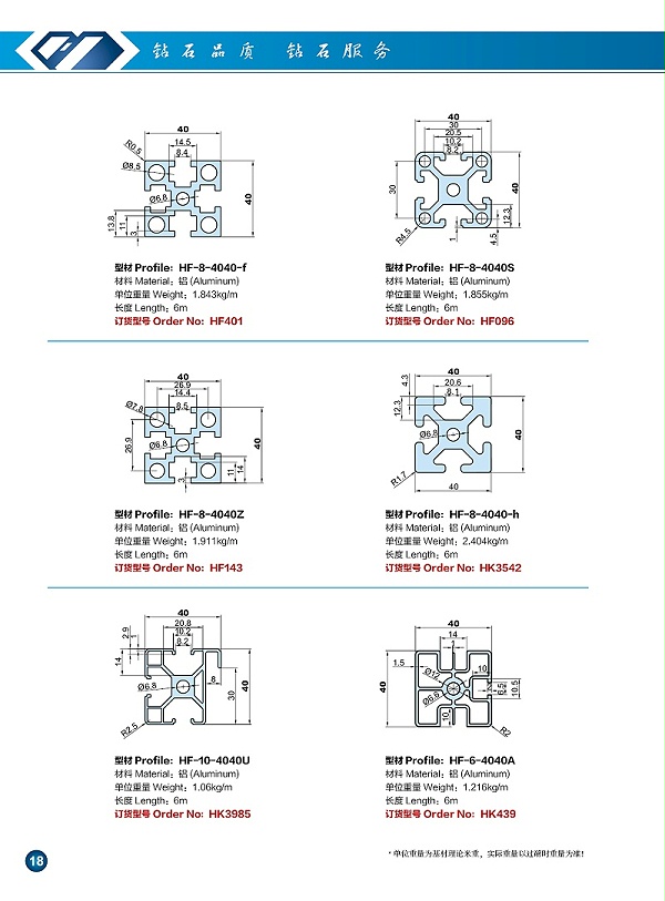 4040工业铝型材